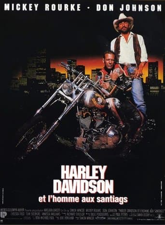 Affiche de Harley Davidson et l'homme aux santiags