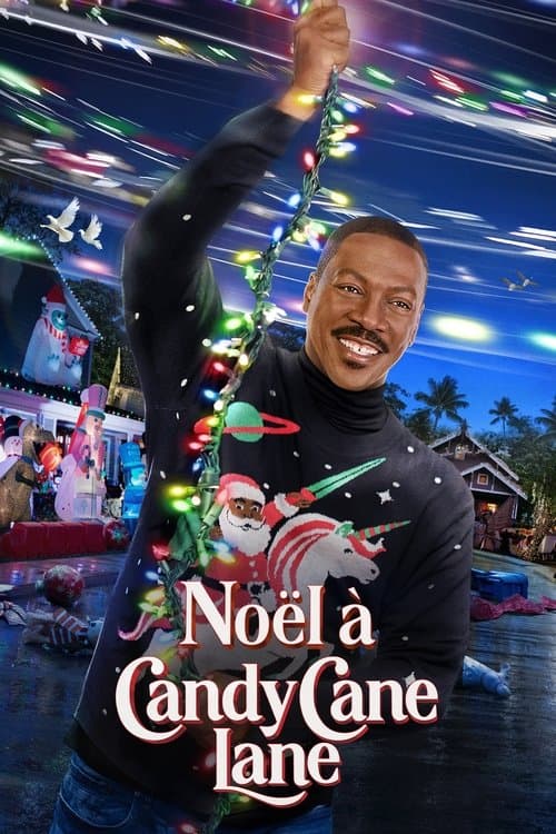 Affiche de Noël à Candy Cane Lane