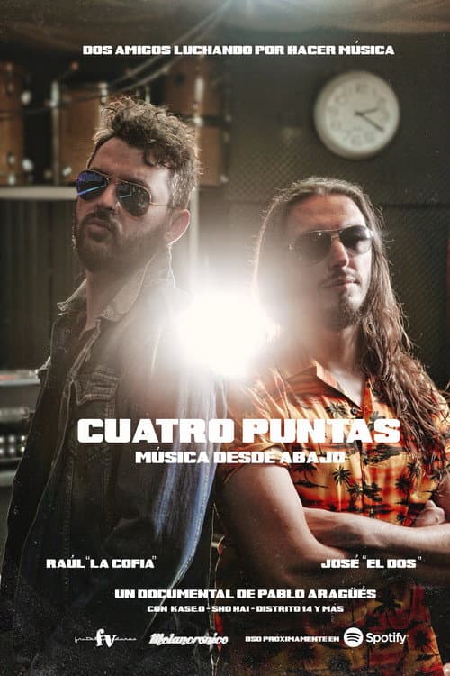 Affiche de Cuatro Puntas. Música desde abajo