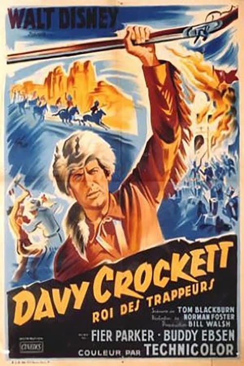 Affiche de Davy Crockett, roi des trappeurs