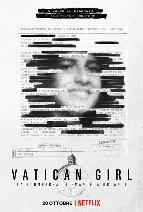 Affiche de Emanuela Orlandi, la disparue du Vatican