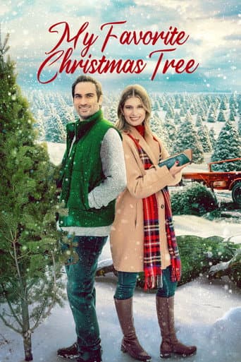 Affiche de Noël sous les sapins