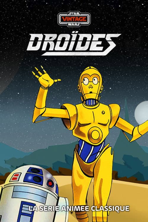 Affiche de Star Wars Vintage : Droides