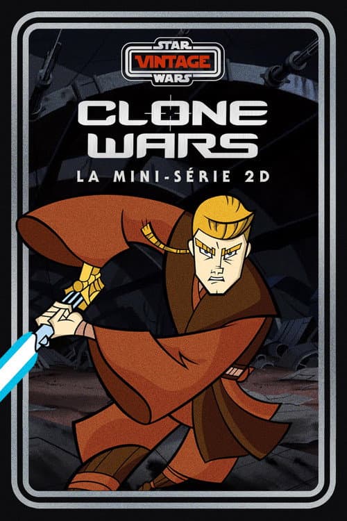 Affiche de Star Wars Vintage : Clone Wars