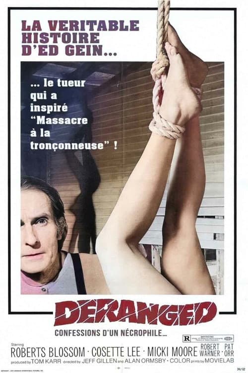 Affiche de Deranged, la véritable histoire d'Ed Gein