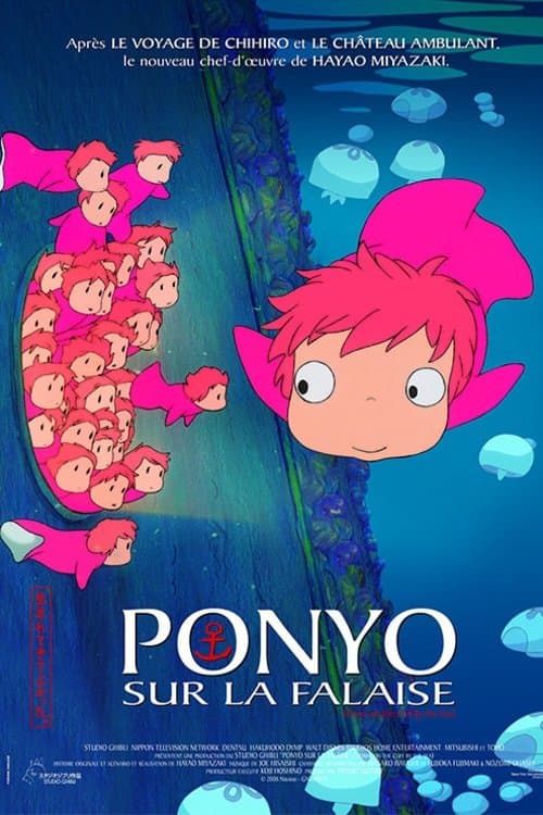 Affiche de Ponyo sur la falaise