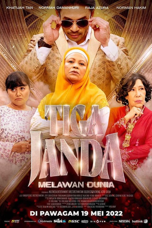 Affiche de Sinposis Filem Tiga Janda Melawan Dunia